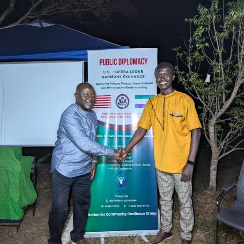 Vice Chancellor Njala University with ACRG President
